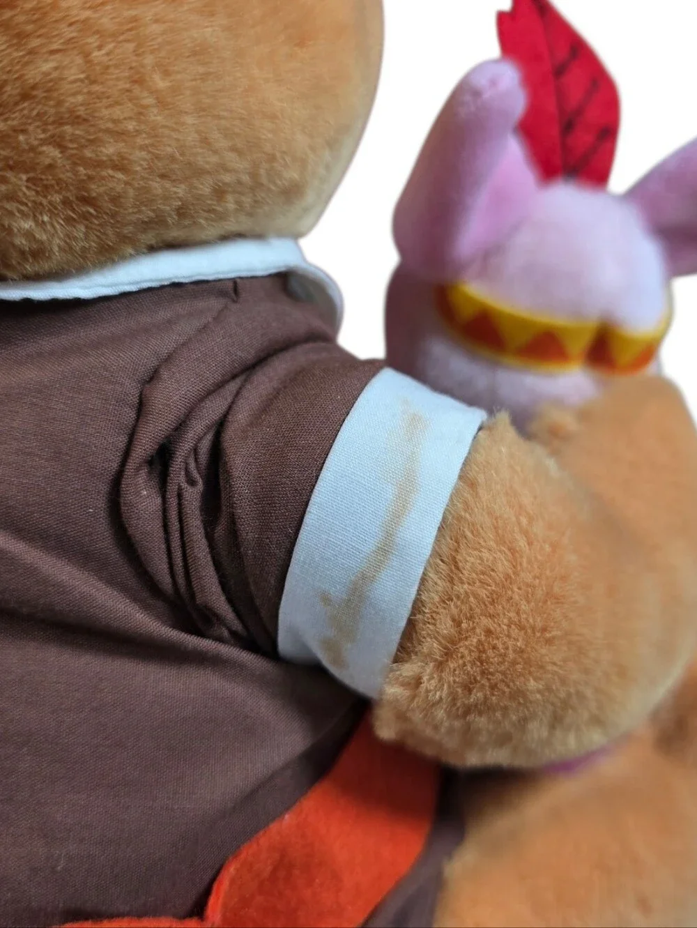 WINNIE THE POOH Thanksgiving Pilgrim  and Native American Piglet Plush